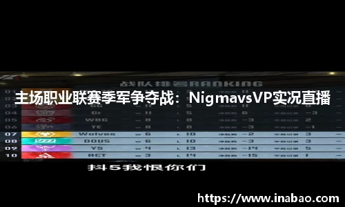 主场职业联赛季军争夺战：NigmavsVP实况直播